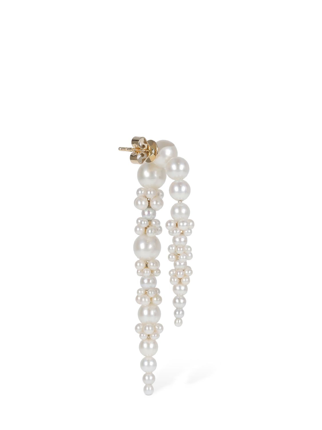 Shop Sophie Bille Brahe Grand Palais De Nuit Pearl Mono Earring