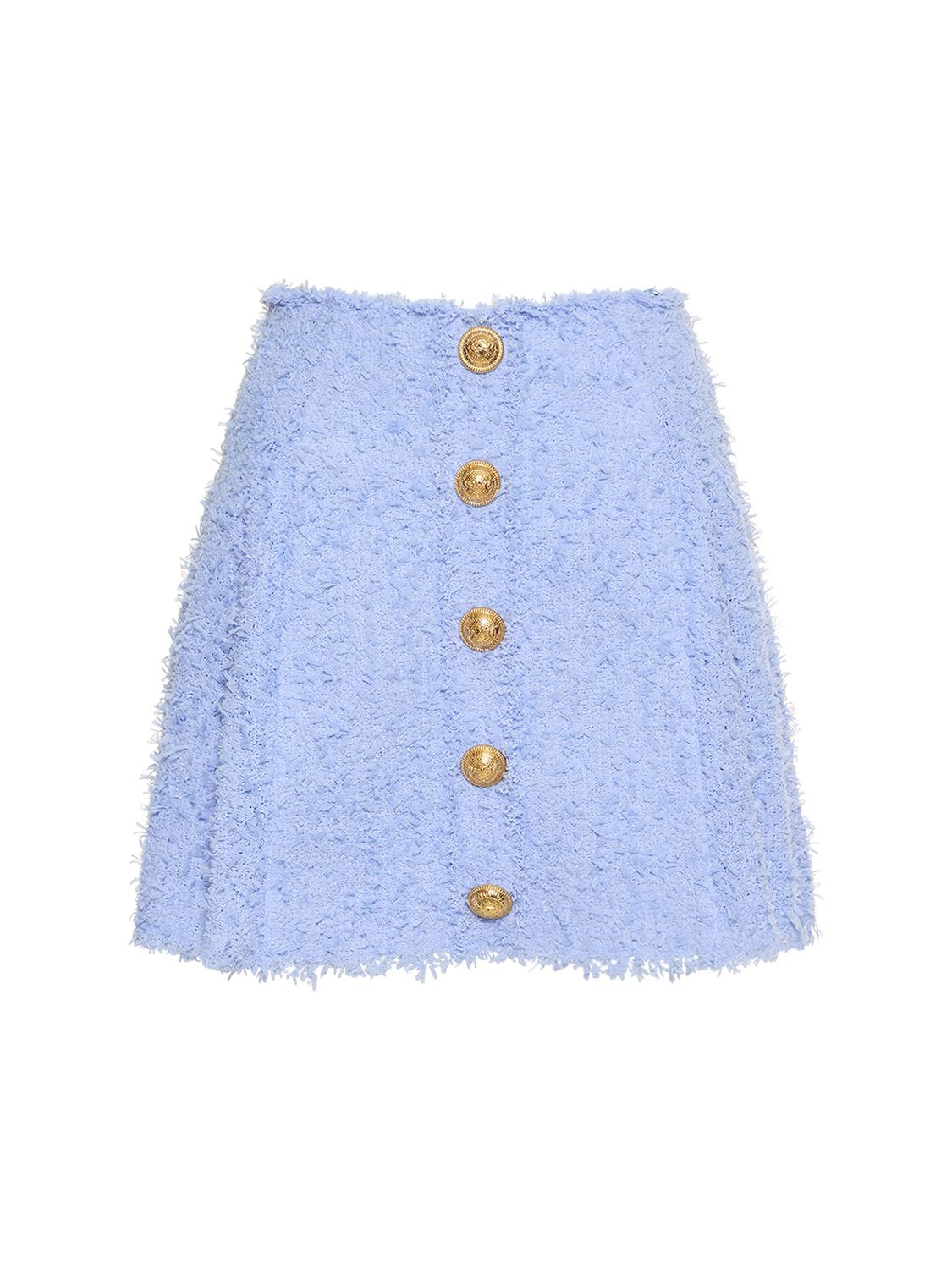 Tweed Buttoned Mini Skirt – WOMEN > CLOTHING > SKIRTS