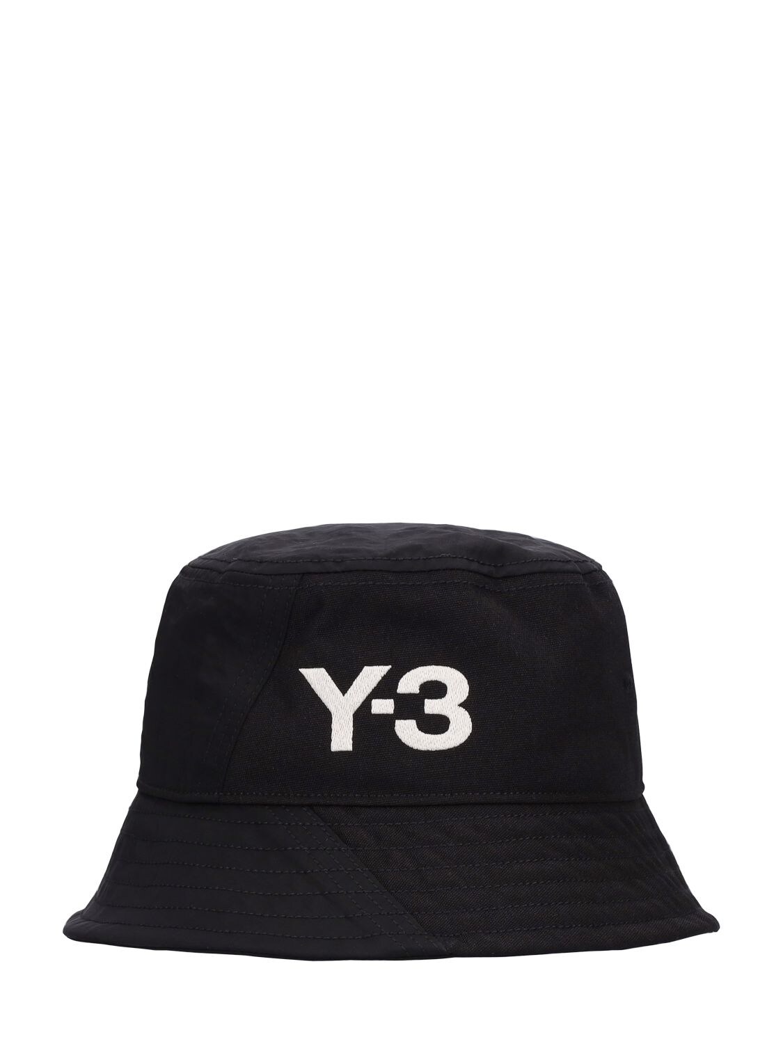 Y-3 LOGO NYLON BUCKET HAT