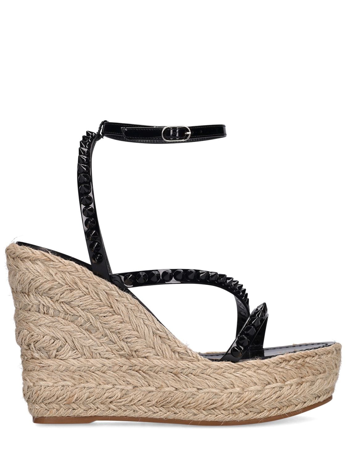 120mm Mafaldina Leather Sandals – WOMEN > SHOES > WEDGES