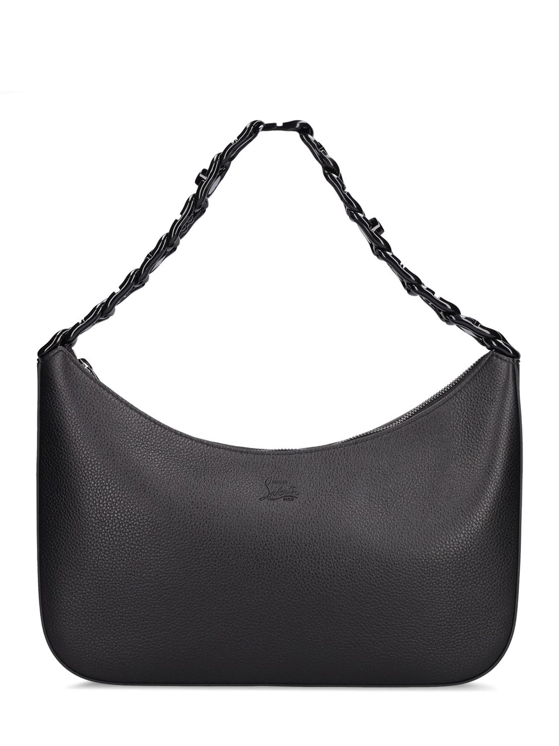 Image of Large Loubila Chain Leather Shoulder Bag