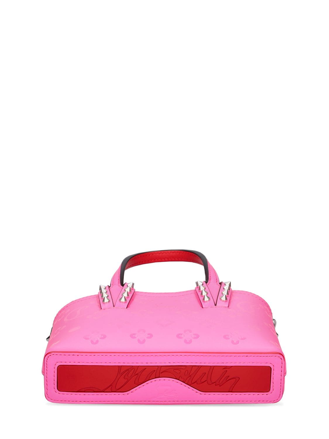 Christian Louboutin Fluo Pink Nano Cabata Bag In Hot Pink