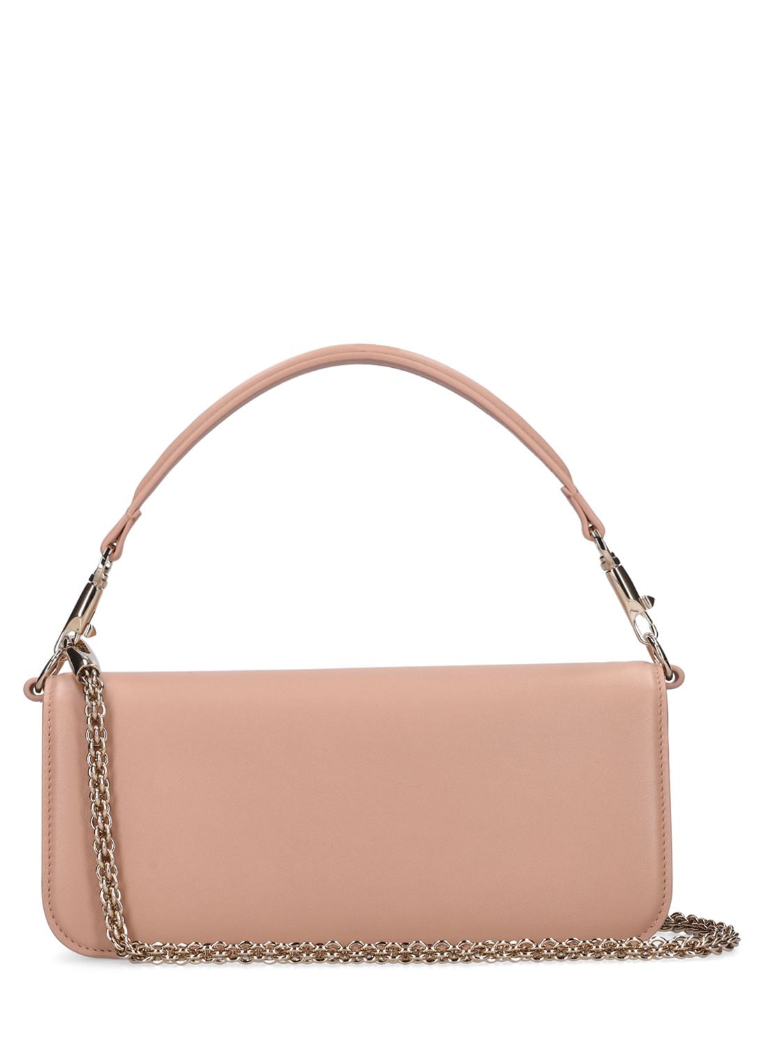 Shop Valentino Loco' Leather Shoulder Bag In Rose Cannelle