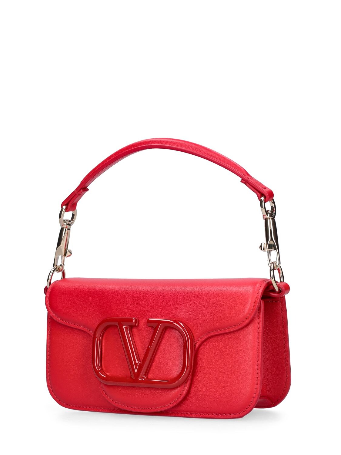 Valentino Garavani Small Loco Shoulder Bag in Red