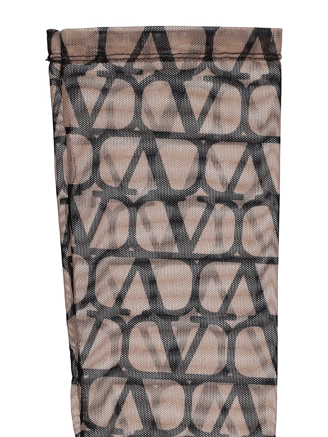 Shop Valentino Toile Iconographe Long Gloves In Beige,black