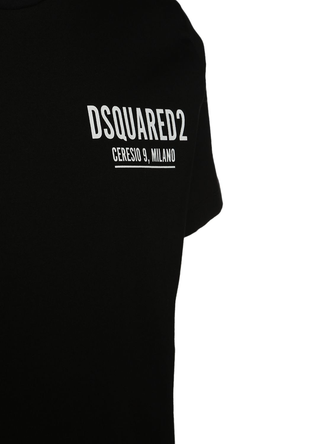 Shop Dsquared2 Ceresio 9 Cotton Jersey T-shirt In Black