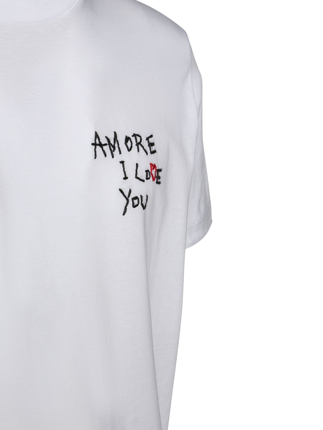 Amore I Love You Crewneck T-shirt In White