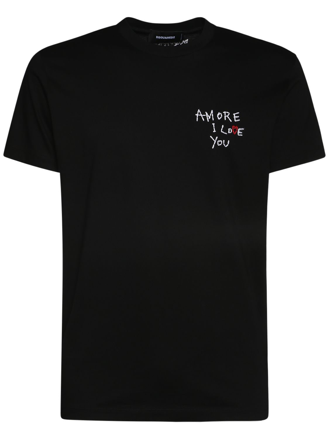 T-shirt Amore I Love You In Jersey Di Cotone