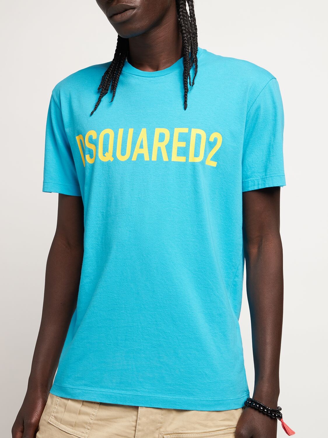 Dsquared2 Cool Logo Cotton Jersey T-shirt In Blue | ModeSens