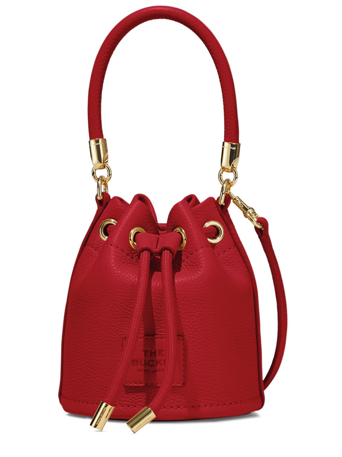 Marc Jacobs Micro Bucket Top Handle Bag In Red