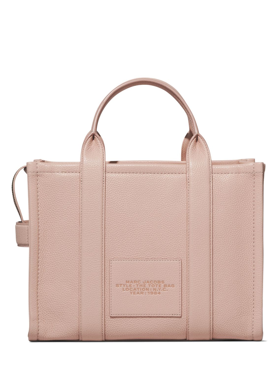 Shop Marc Jacobs The Medium Leather Tote Bag In Rose
