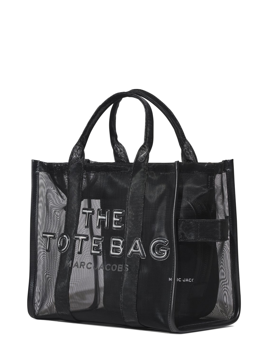 Shop Marc Jacobs The Medium Mesh Tote Bag In Blackout