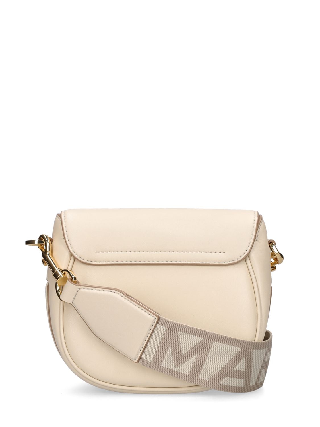 Shop Marc Jacobs Small The Covered J Marc Leather Bag In Cloud White