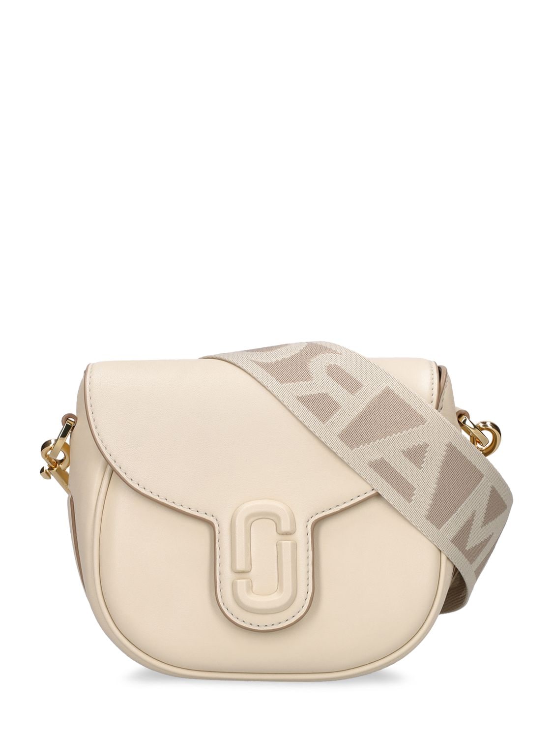 Marc Jacobs Small Saddle Shoulder Bag In Cloud White