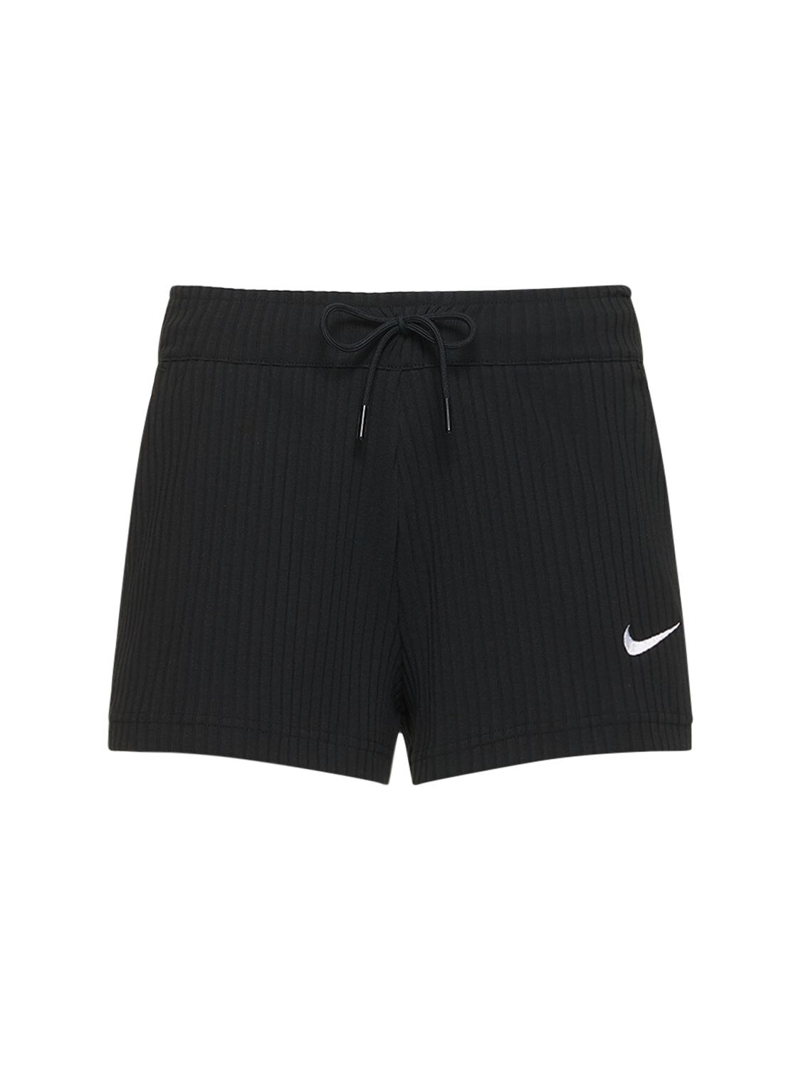 Nike Women's Sportswear High-Waisted Ribbed Jersey Shorts