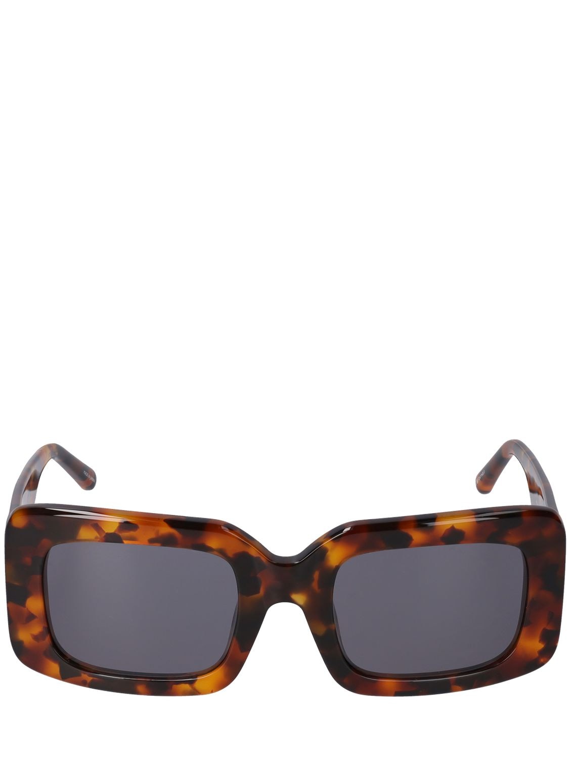 Attico Jorja Squared Acetate Sunglasses In T-shell,blue