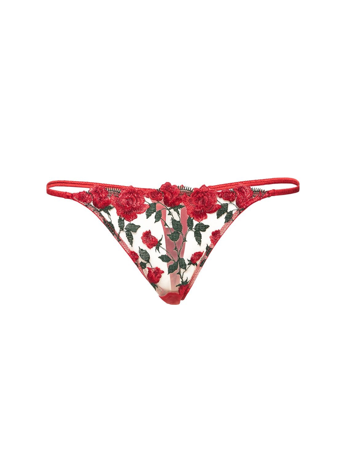 Kiki De Montparnasse Art Deco Lace Thong - Farfetch