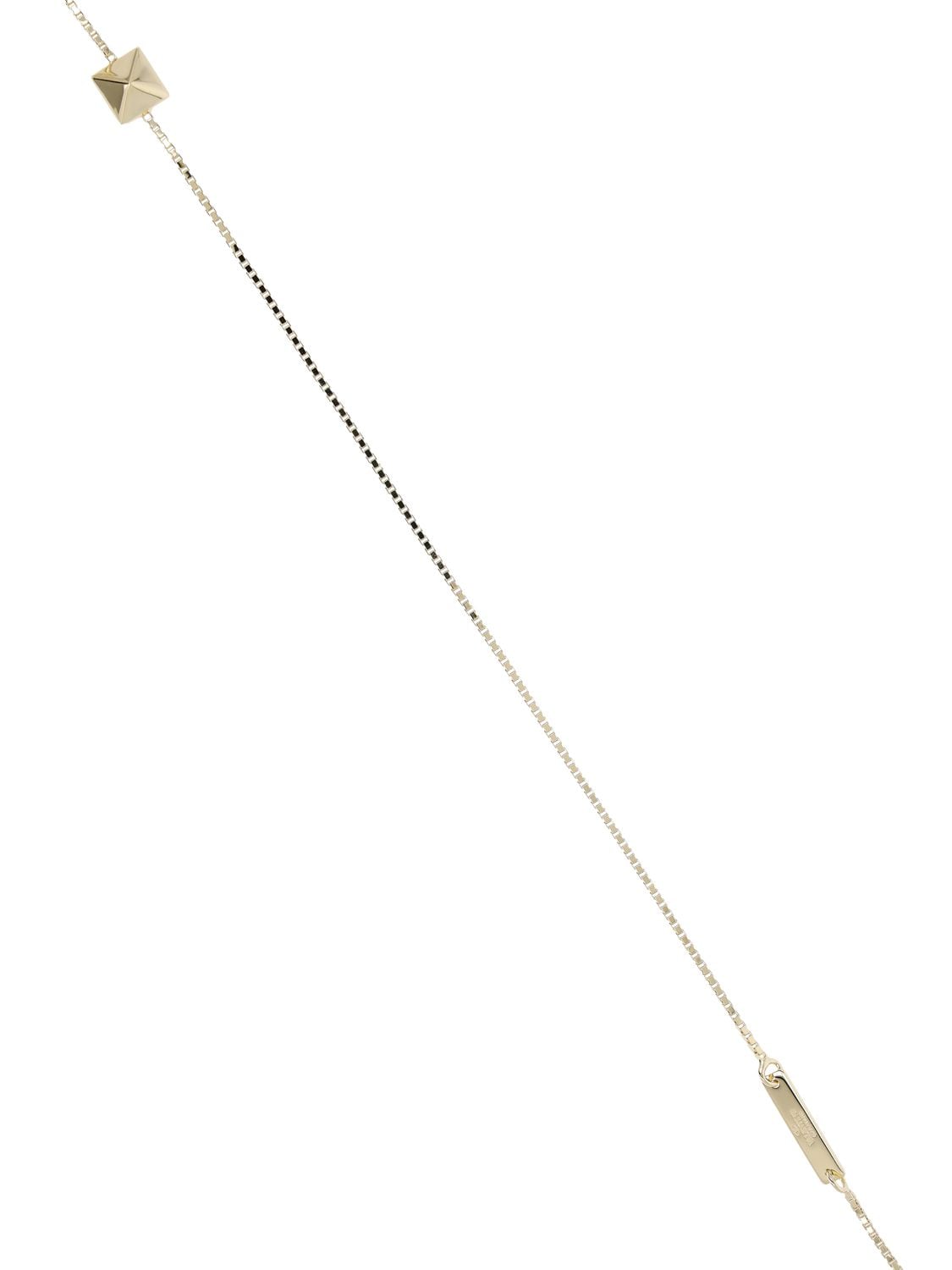 Shop Valentino V Logo Signature Long Necklace In Gold