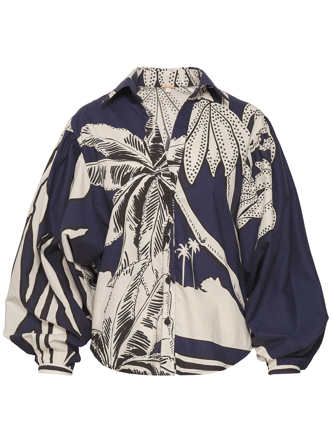 JOHANNA ORTIZ ENCANTO SENORIAL PRINT POPLIN SHIRT