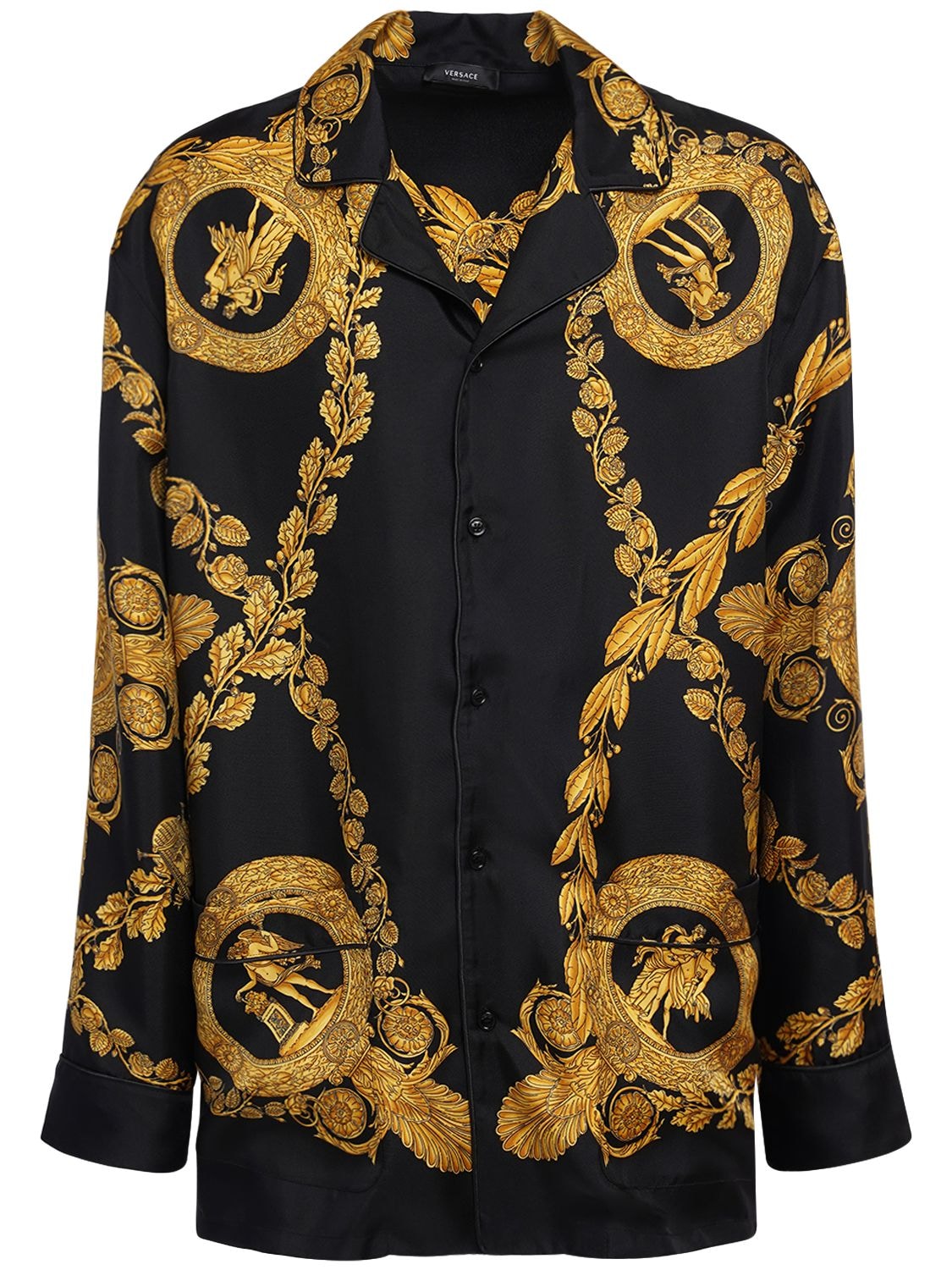 Heritage Print Silk Twill Shirt – MEN > CLOTHING > UNDERWEAR