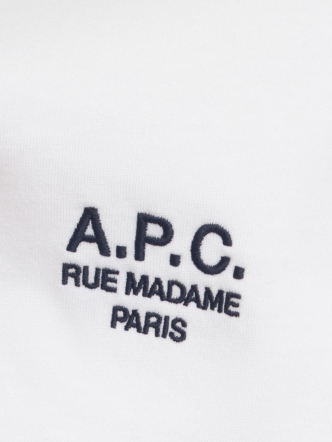 Shop Apc Logo Embroidery Organic Cotton T-shirt In White
