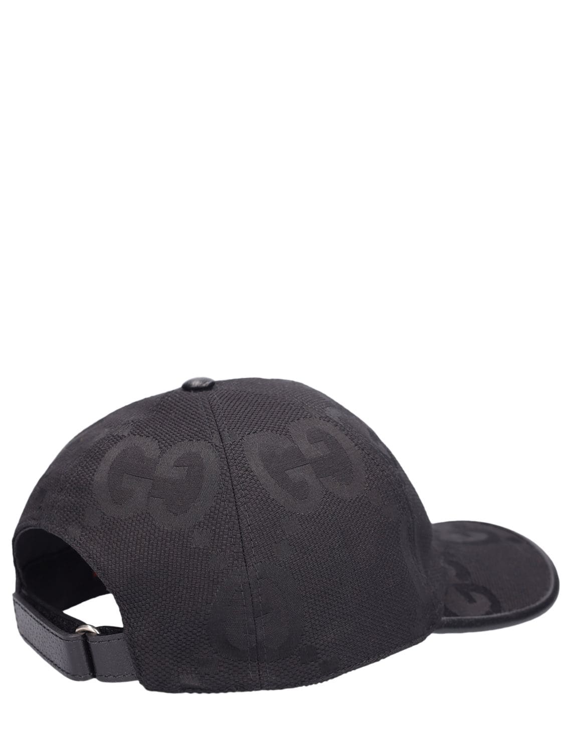 Shop Gucci Gg Logo Jacquard Baseball Cap In Black
