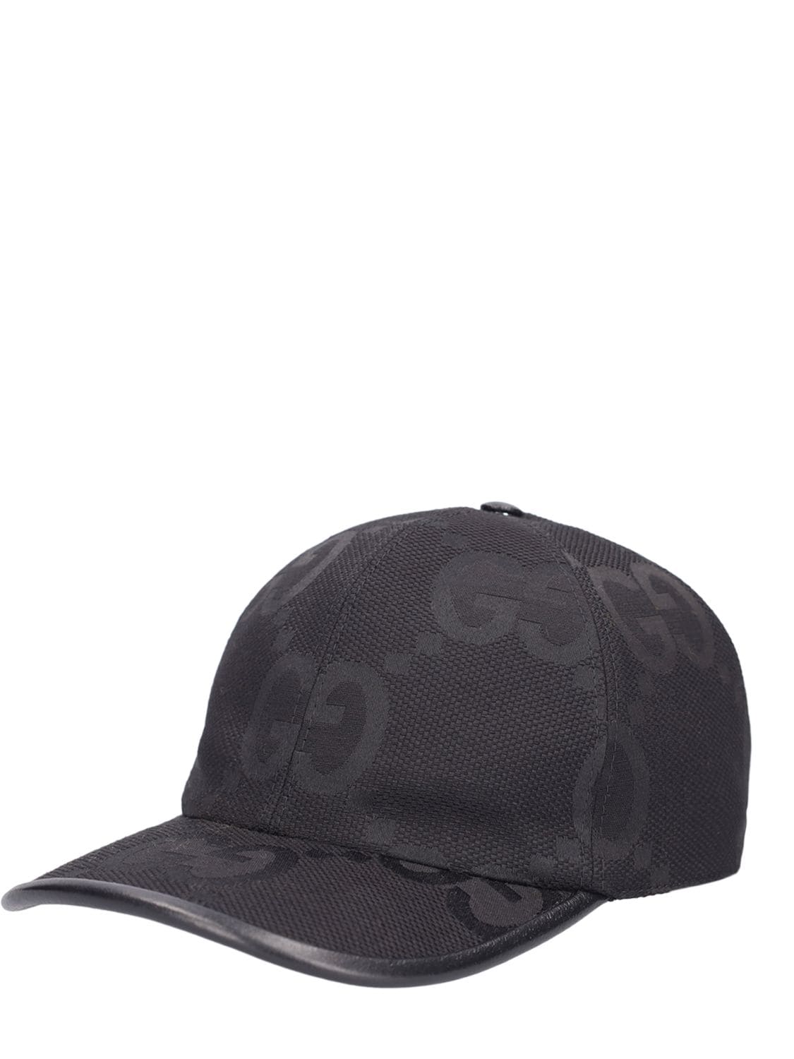 Shop Gucci Gg Logo Jacquard Baseball Cap In Black