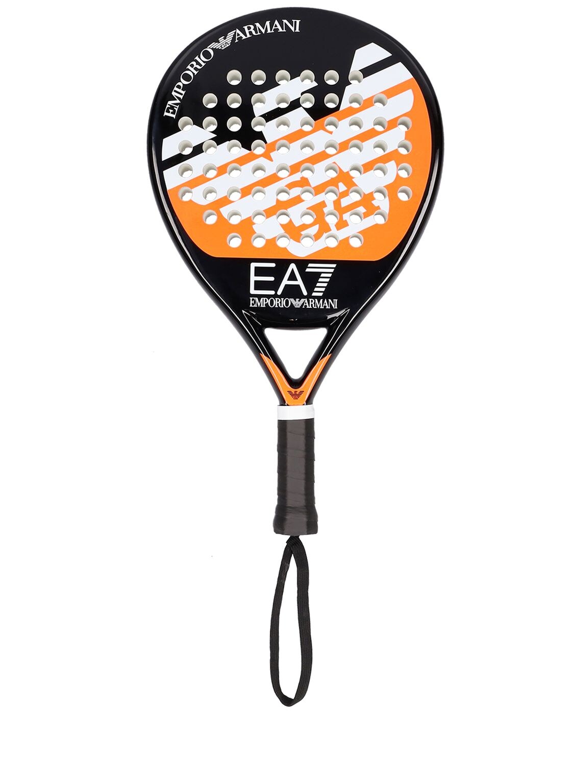 Ea7 Paddle Racket And Sack In Black,orange