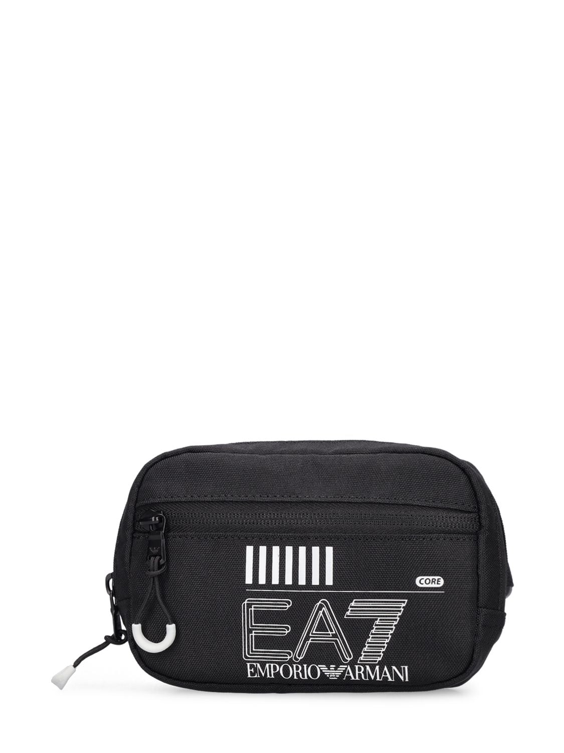 Ea7 Core Identity Belt Bag In Black,white