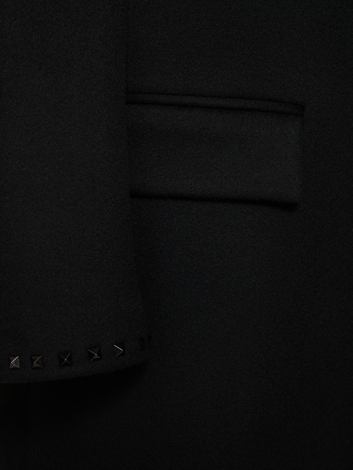 Shop Valentino Untitled Wool & Cashmere Coat In Black