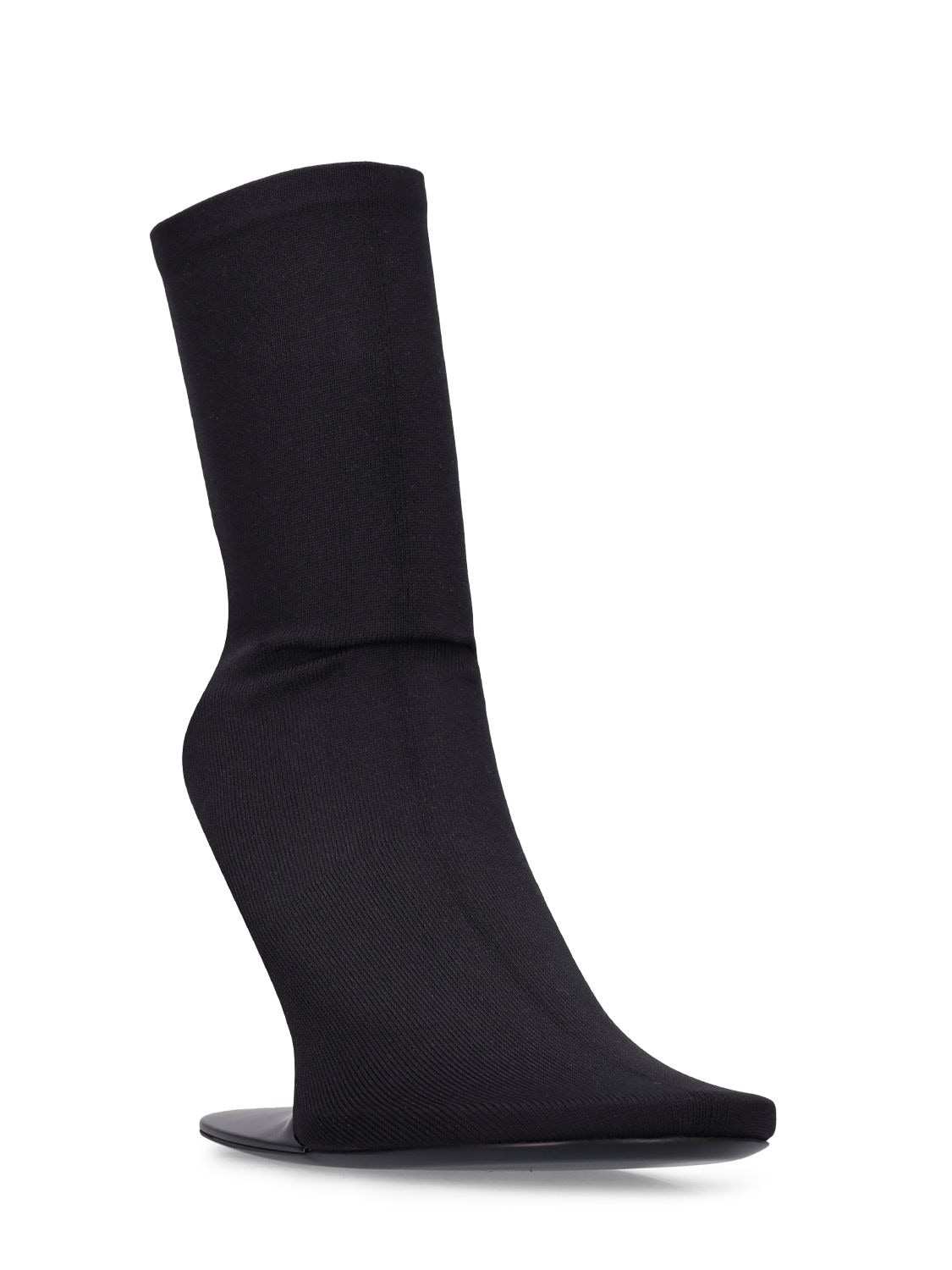 Shop Balenciaga 100mm Stagea Knit Ankle Boots In Black
