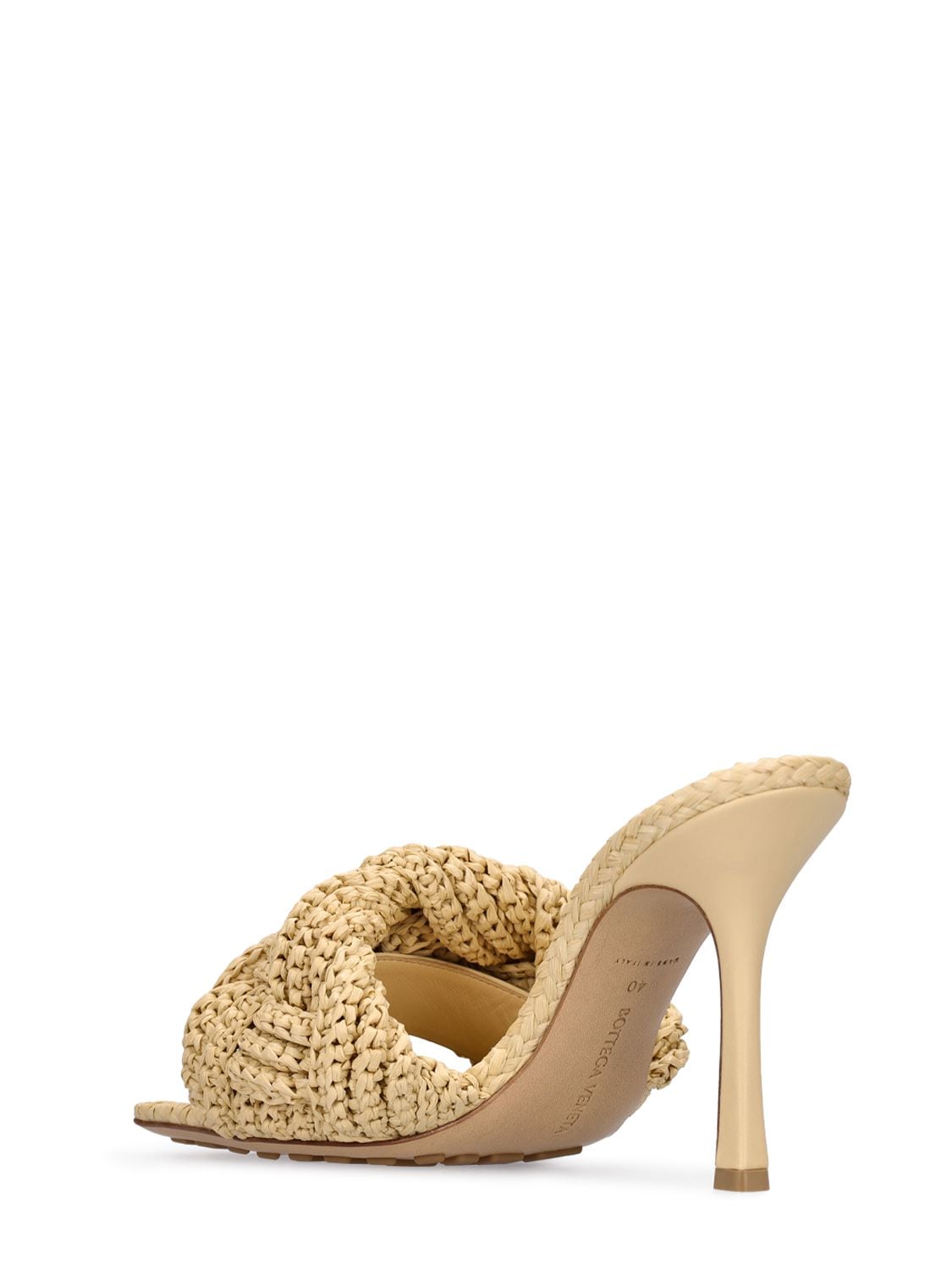 Shop Bottega Veneta 90mm Lido Viscose Sandals In Cane Sugar