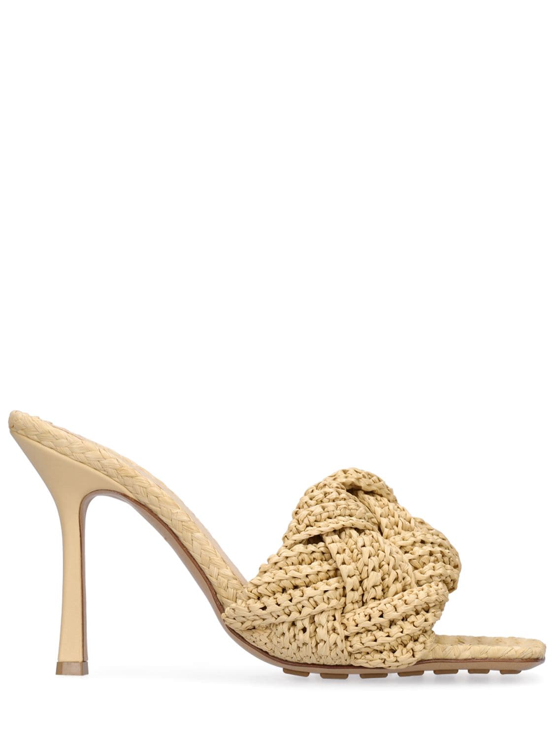 Shop Bottega Veneta 90mm Lido Viscose Sandals In Cane Sugar