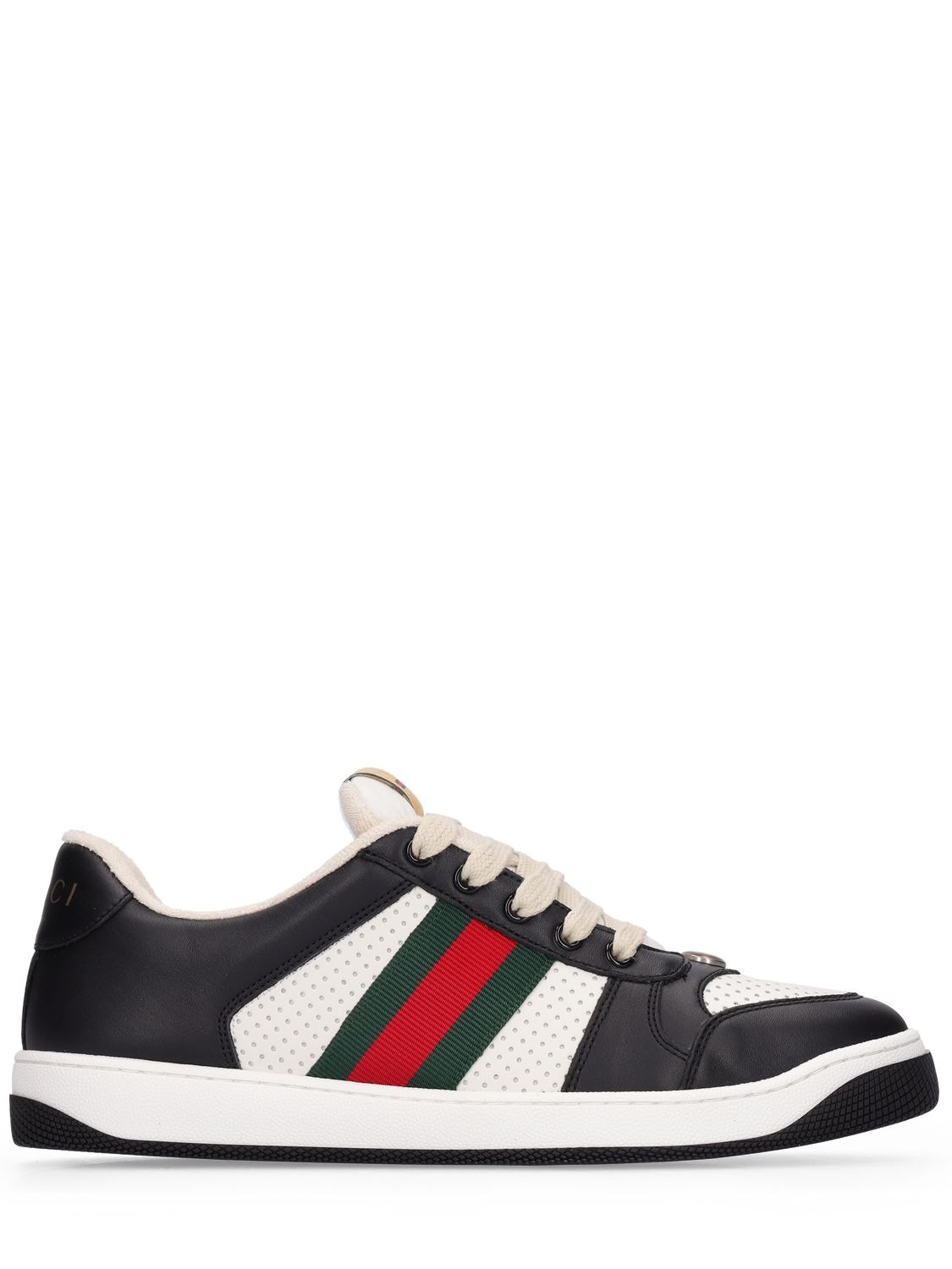 GUCCI 20mm Screener Leather Sneakers
