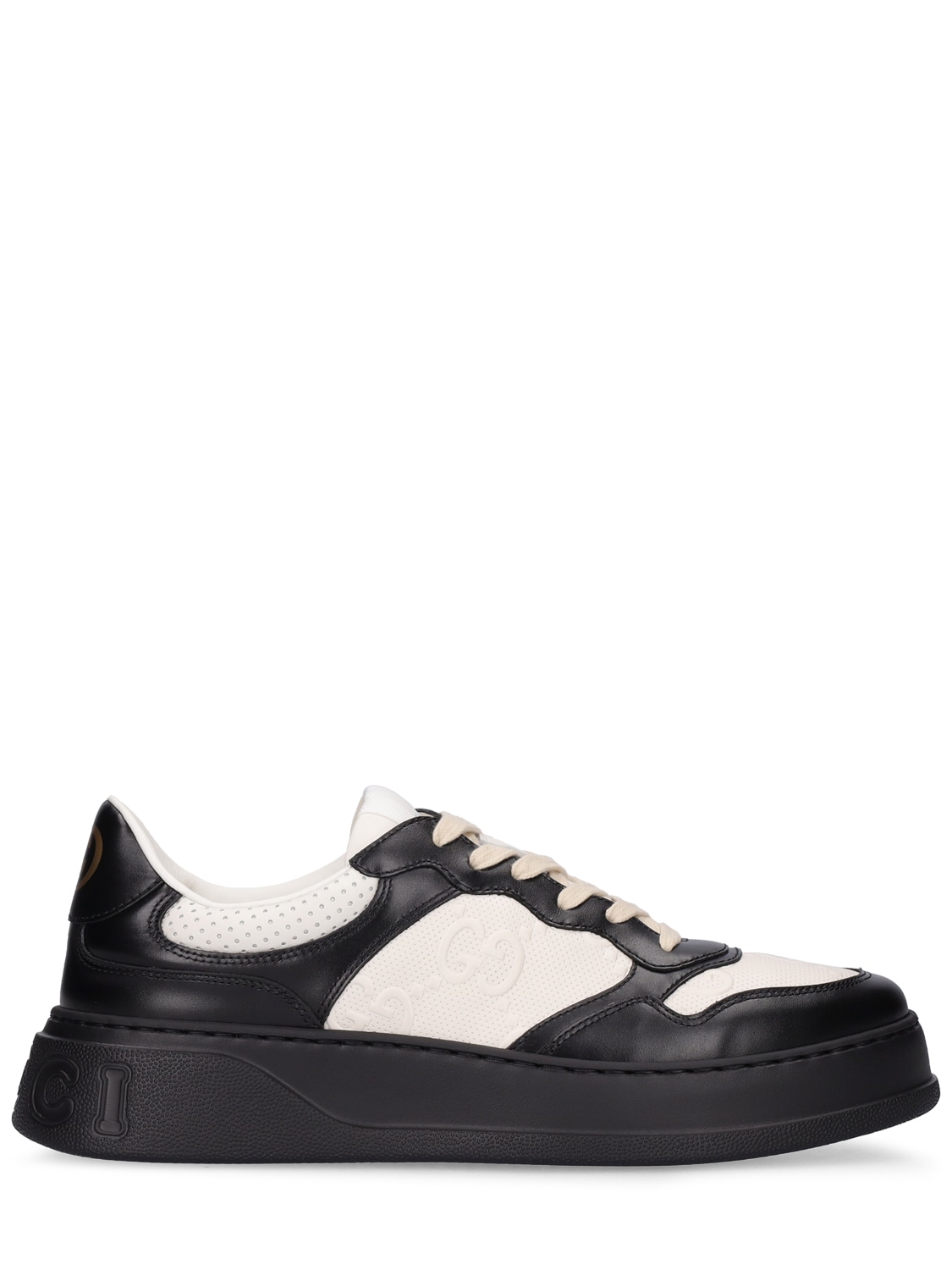 GUCCI 40mm Chunky B Leather Sneakers