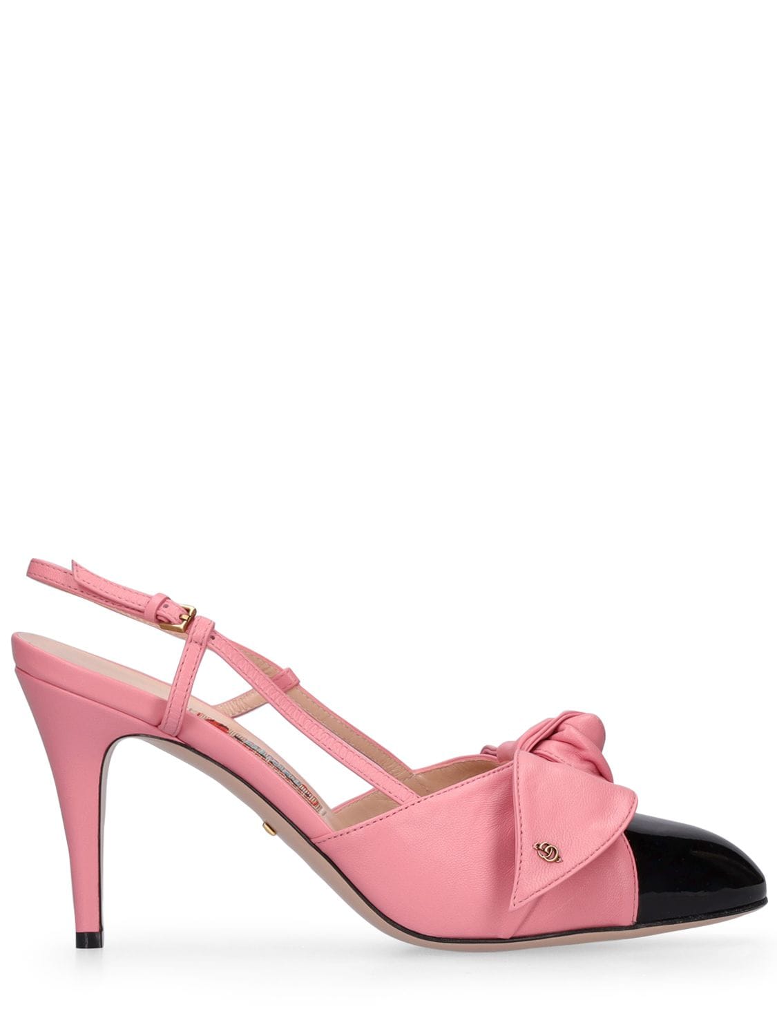 55mm Agata Leather Bow Pumps