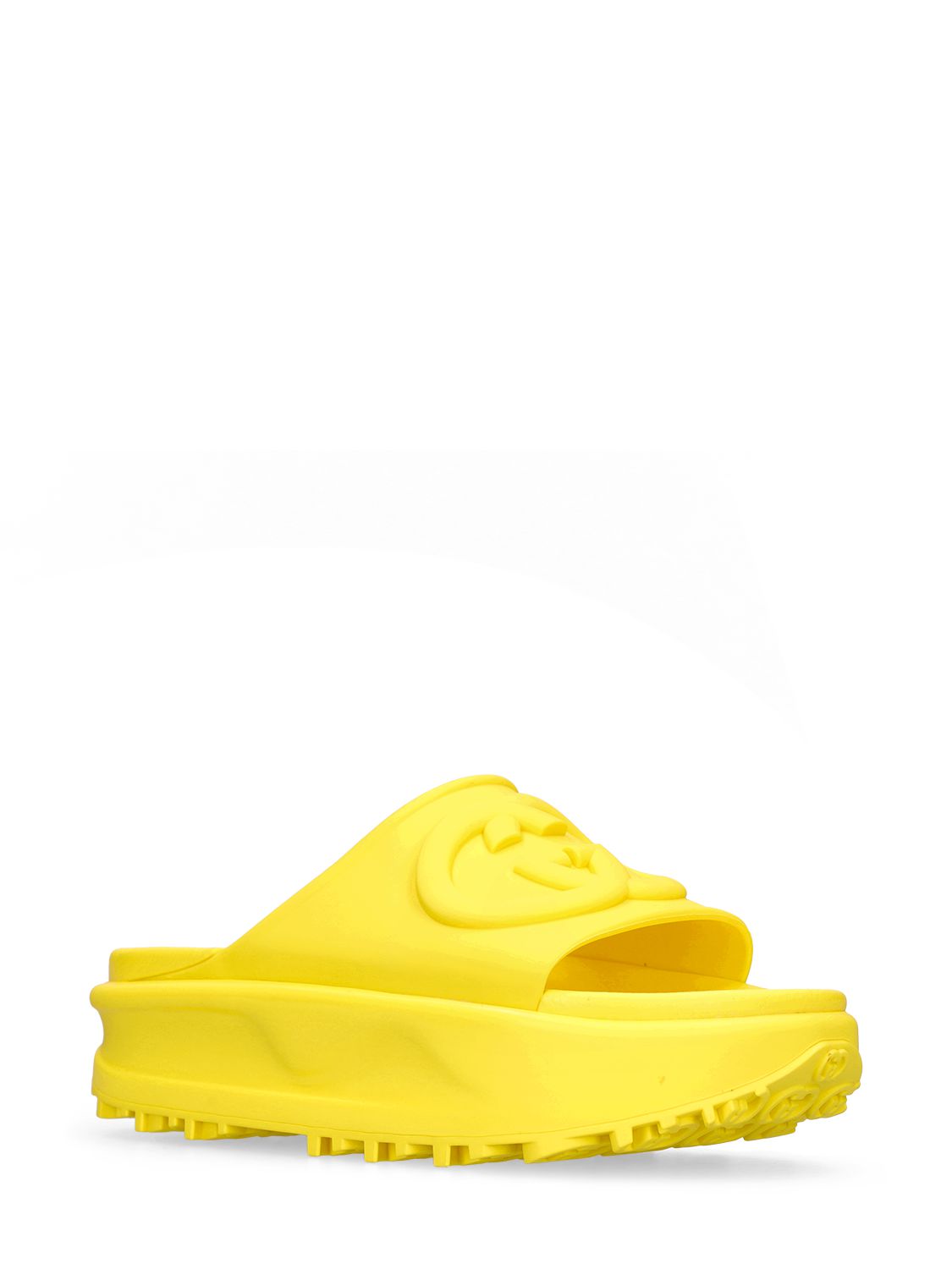 Gucci 40mm Miami Rubber Pool Slides In Harvest ModeSens