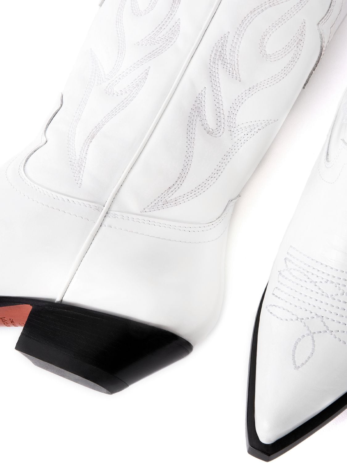 Shop Sonora 35mm Santa Fe Leather Tall Boots In White