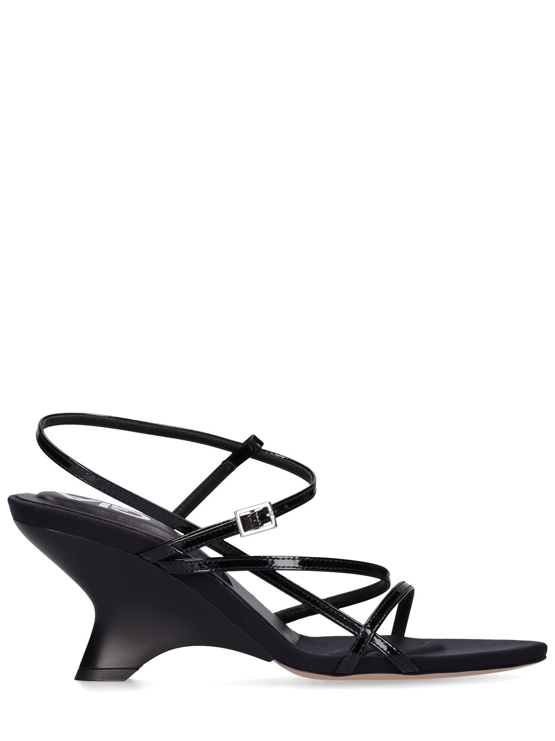70mm Leather Wedge Sandals – WOMEN > SHOES > WEDGES