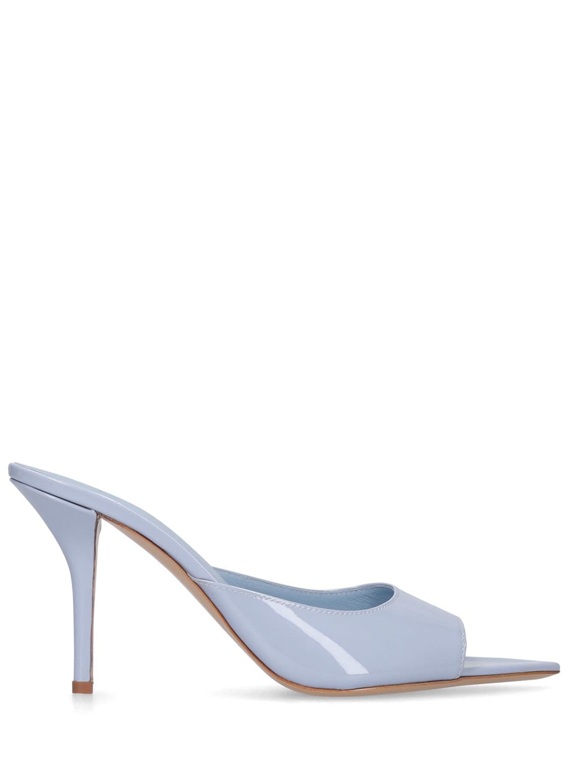 GIA BORGHINI 90MM PATENT LEATHER MULES