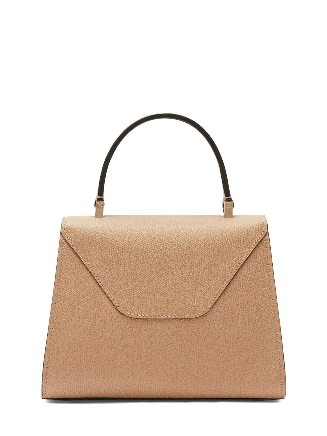 Shop Valextra Mini Iside Grained Leather Bag In Beige Cachemire