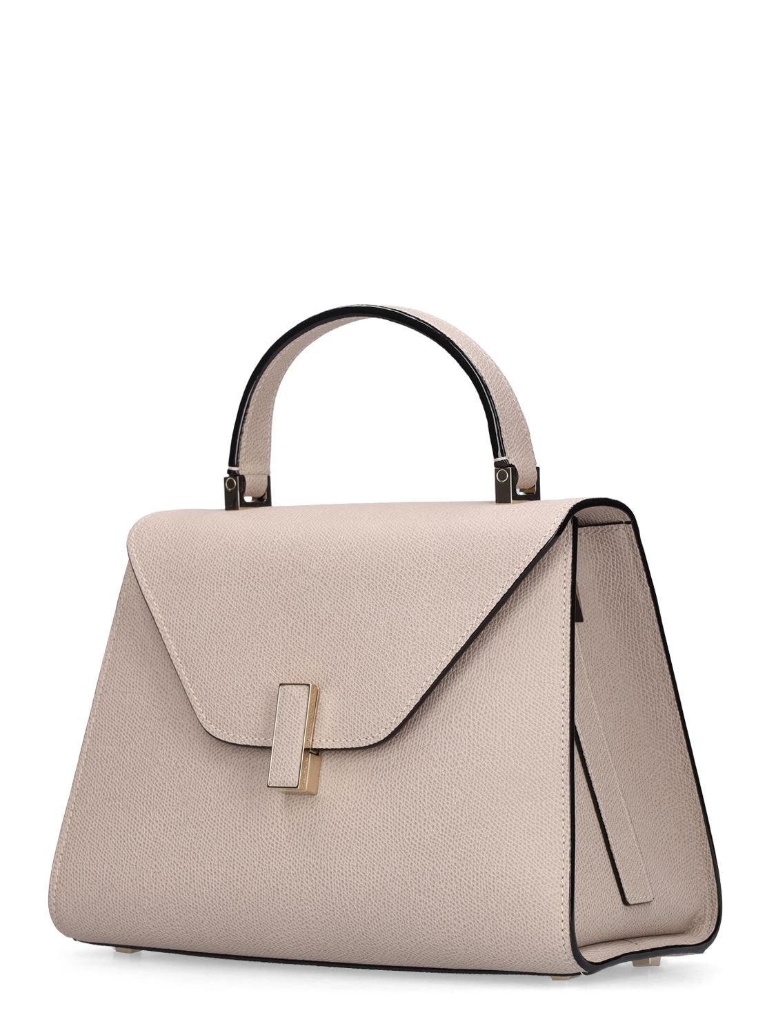 Shop Valextra Medium Iside Soft Grained Leather Bag In Nude