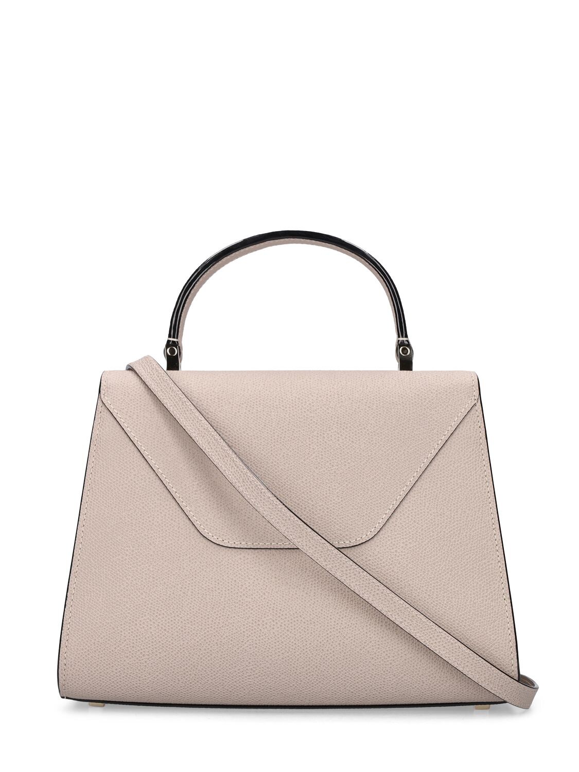 Shop Valextra Medium Iside Soft Grained Leather Bag In Nude