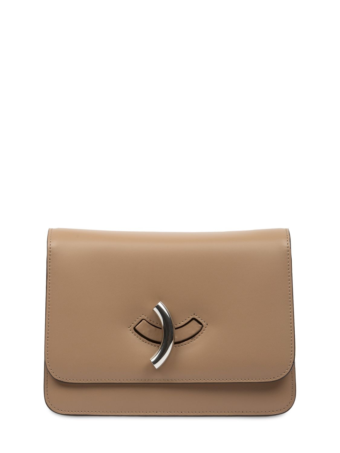 Little Liffner Maccheroni Leather Bag In Taupe