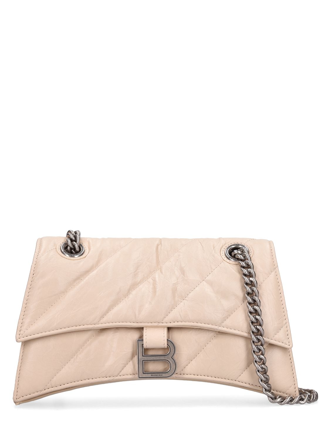 BALENCIAGA Small Crush Chain Quilted Leather Bag