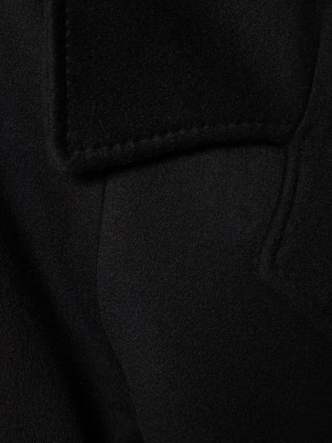 Shop Balenciaga Raglan Cashmere & Wool Coat In Black