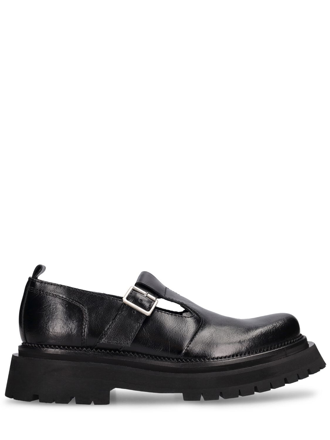 Textured Leather Loafers – MEN > SHOES > LOAFERS