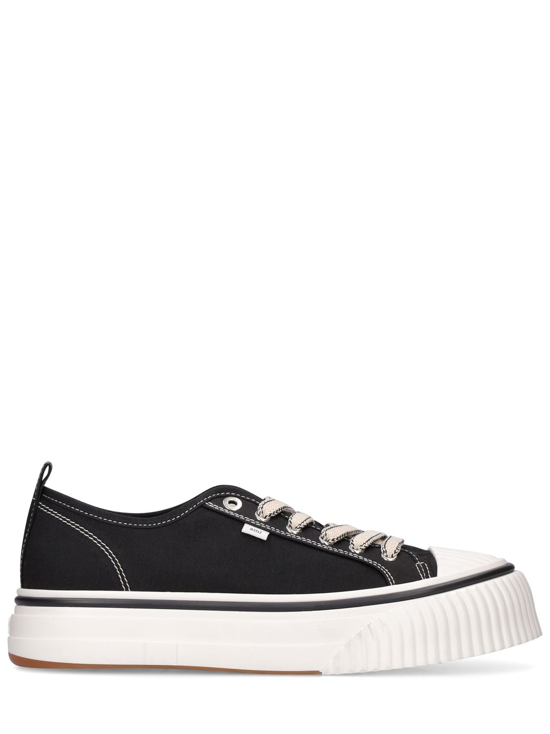 Cotton Canvas Low Top Sneakers