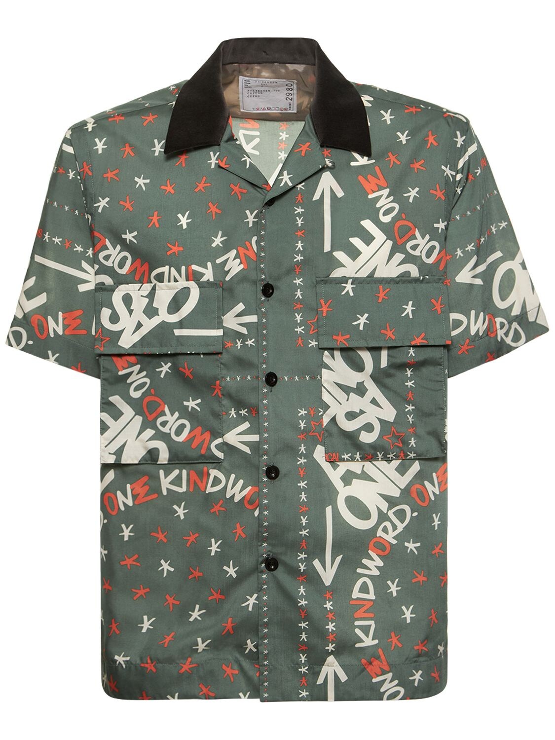 SACAI ERIC HAZE BANDANA PRINT SHIRT