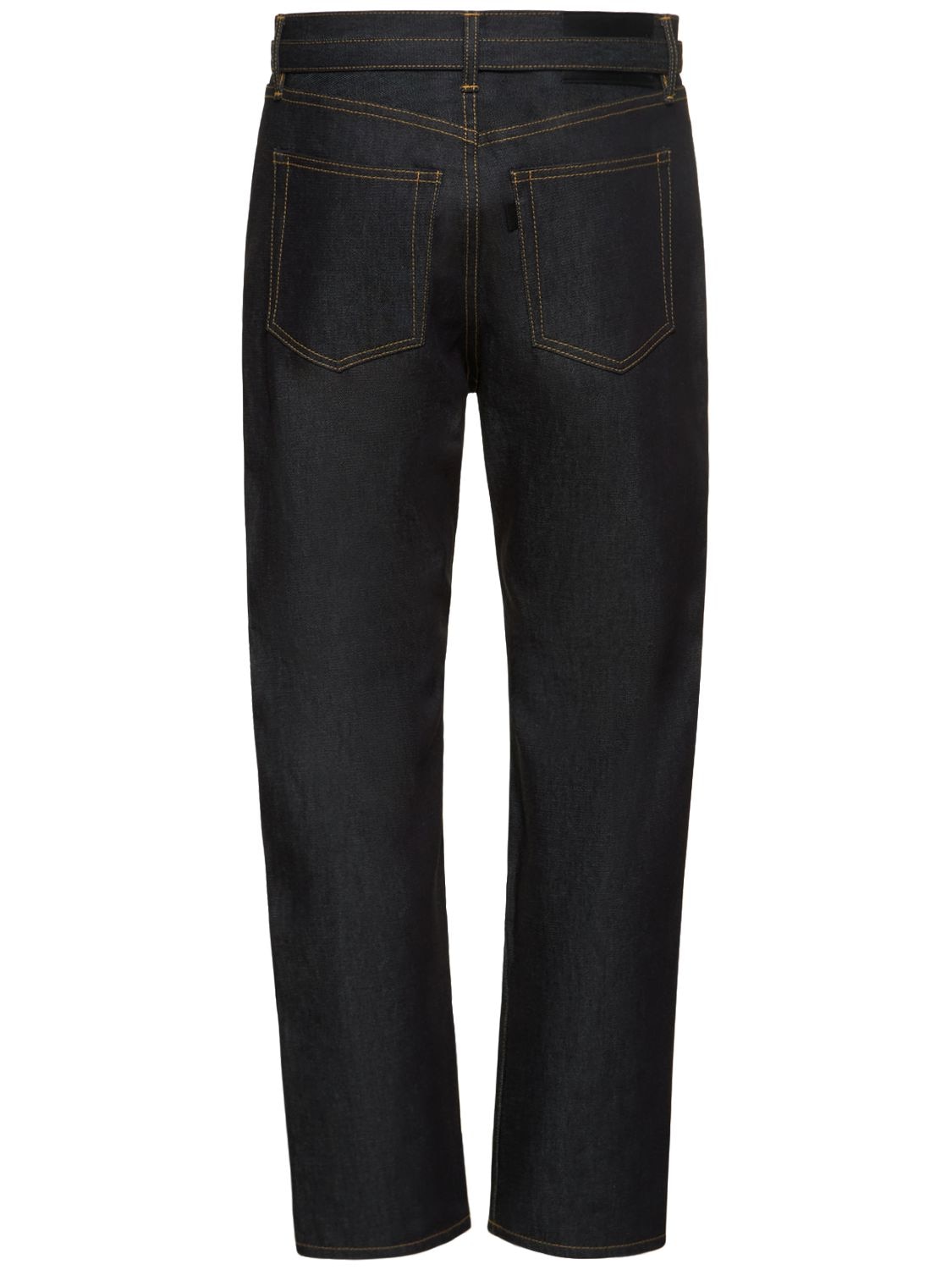 Sacai Straight Denim Jeans In Indigo | ModeSens